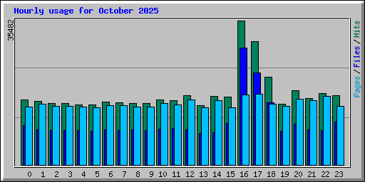 Hourly usage for October 2025