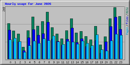 Hourly usage for June 2026